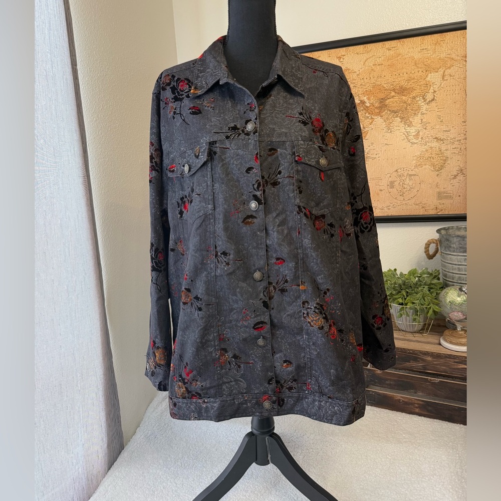 Denim 24/7 floral Shacket 20W